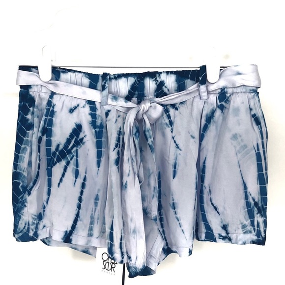 Chaser Pants - Chaser New Tie Dye Blue Silky Shorts Size XS & M